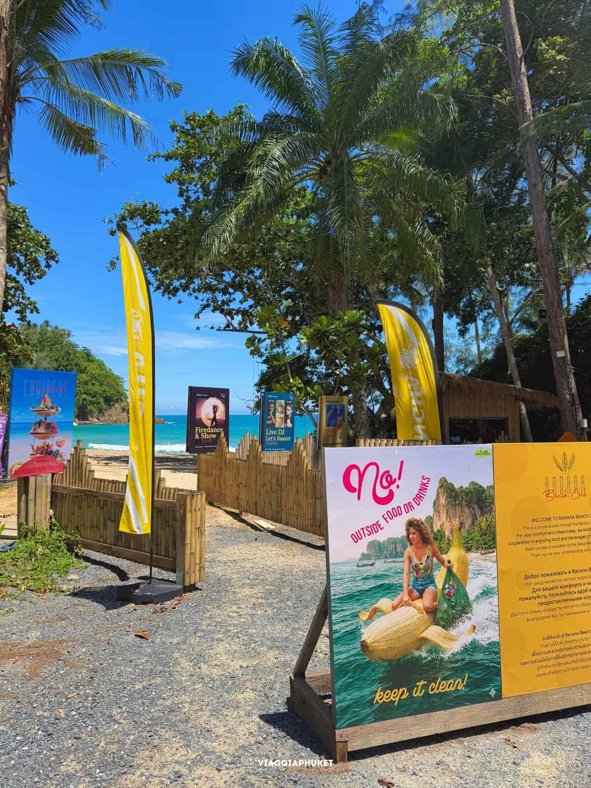 Banana Beach Phuket oggi atmosfera beach club